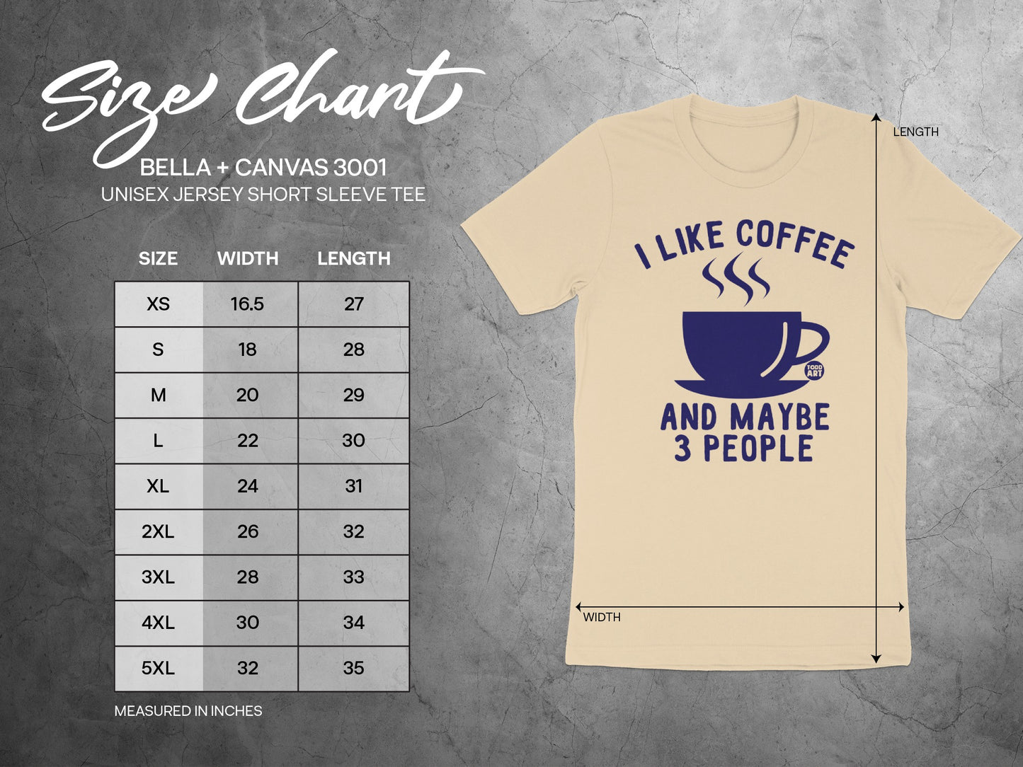 I Like Coffee And Maybe 3 People Unisex Jersey Shirt product