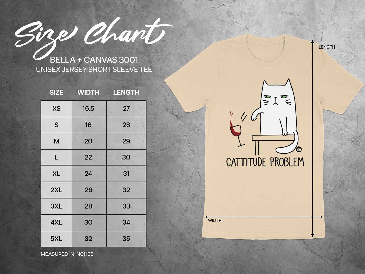 Cattitude Problem Funny Cat Design T-Shirt Product