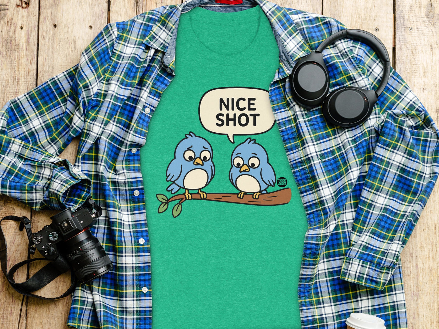 Funny Birds Nice Shot Graphic T-Shirt product type