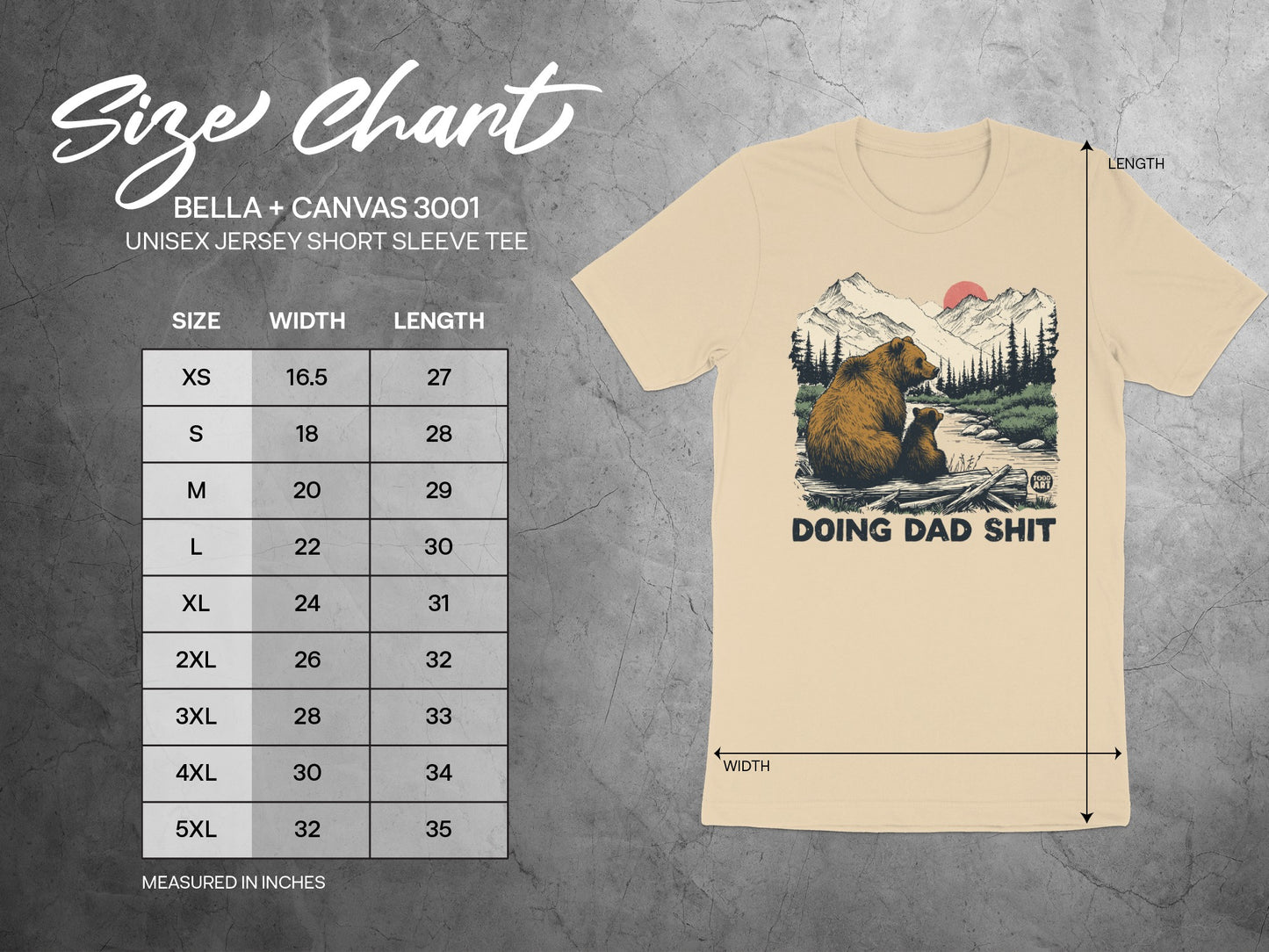 Doing Dad Shit Bear And Cub Graphic Tee product