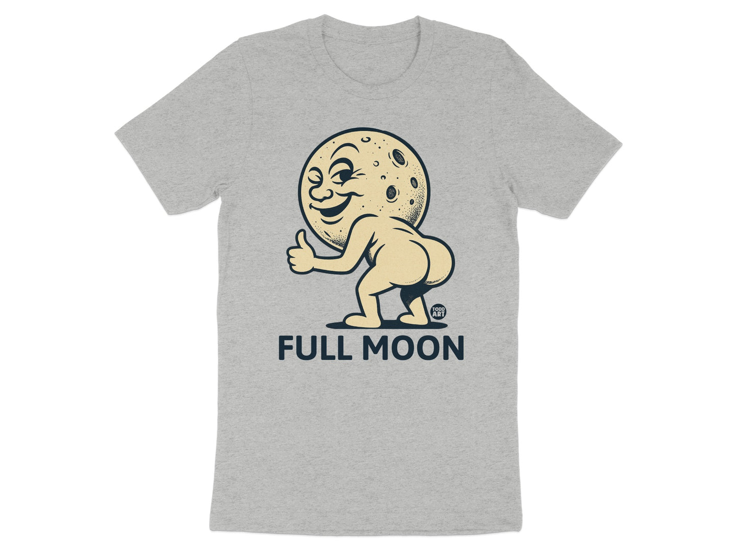 Funny Full Moon Graphic Tee Shirt product