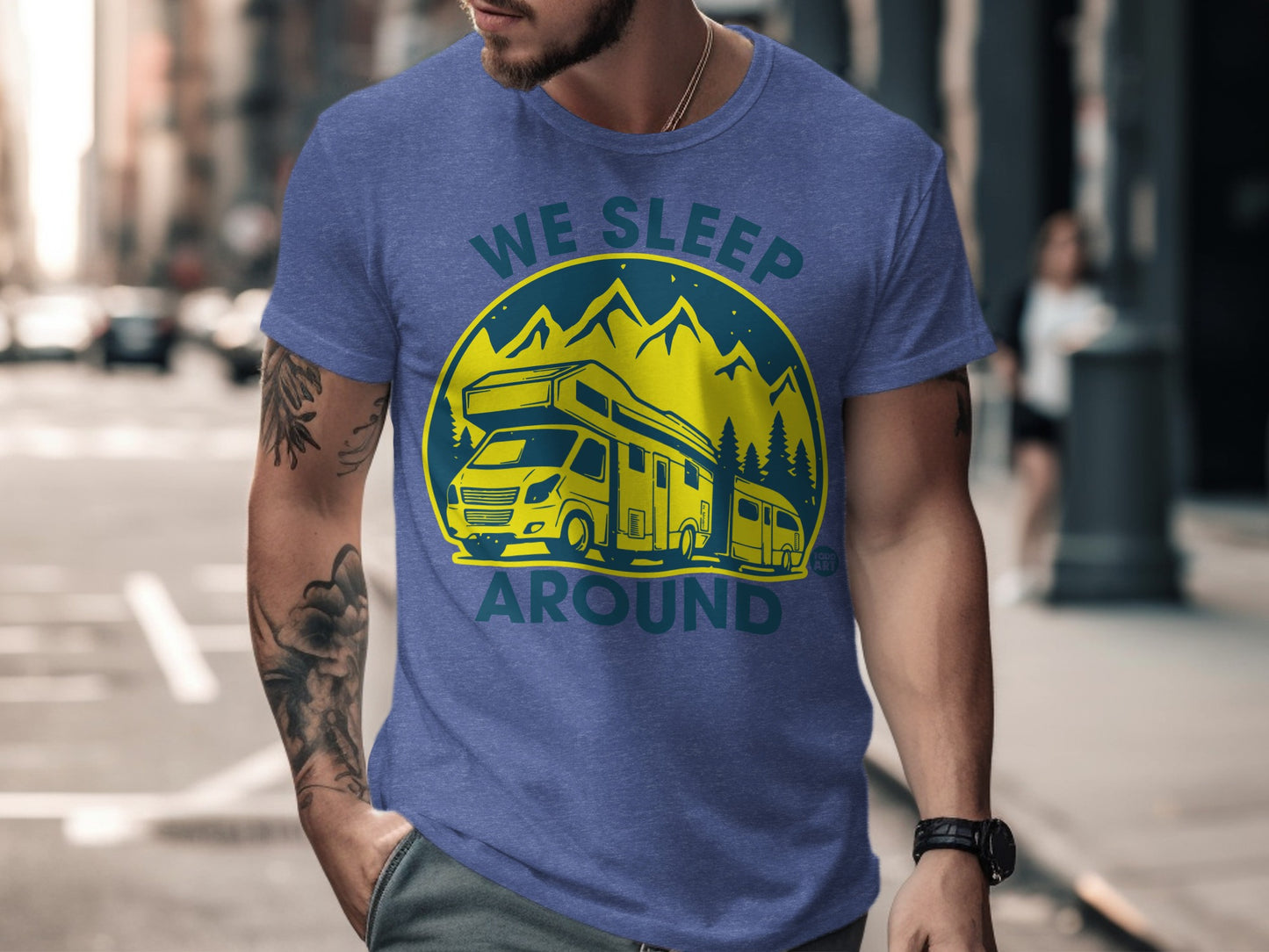 We Sleep Around Mountains and RV Graphic T-Shirt product