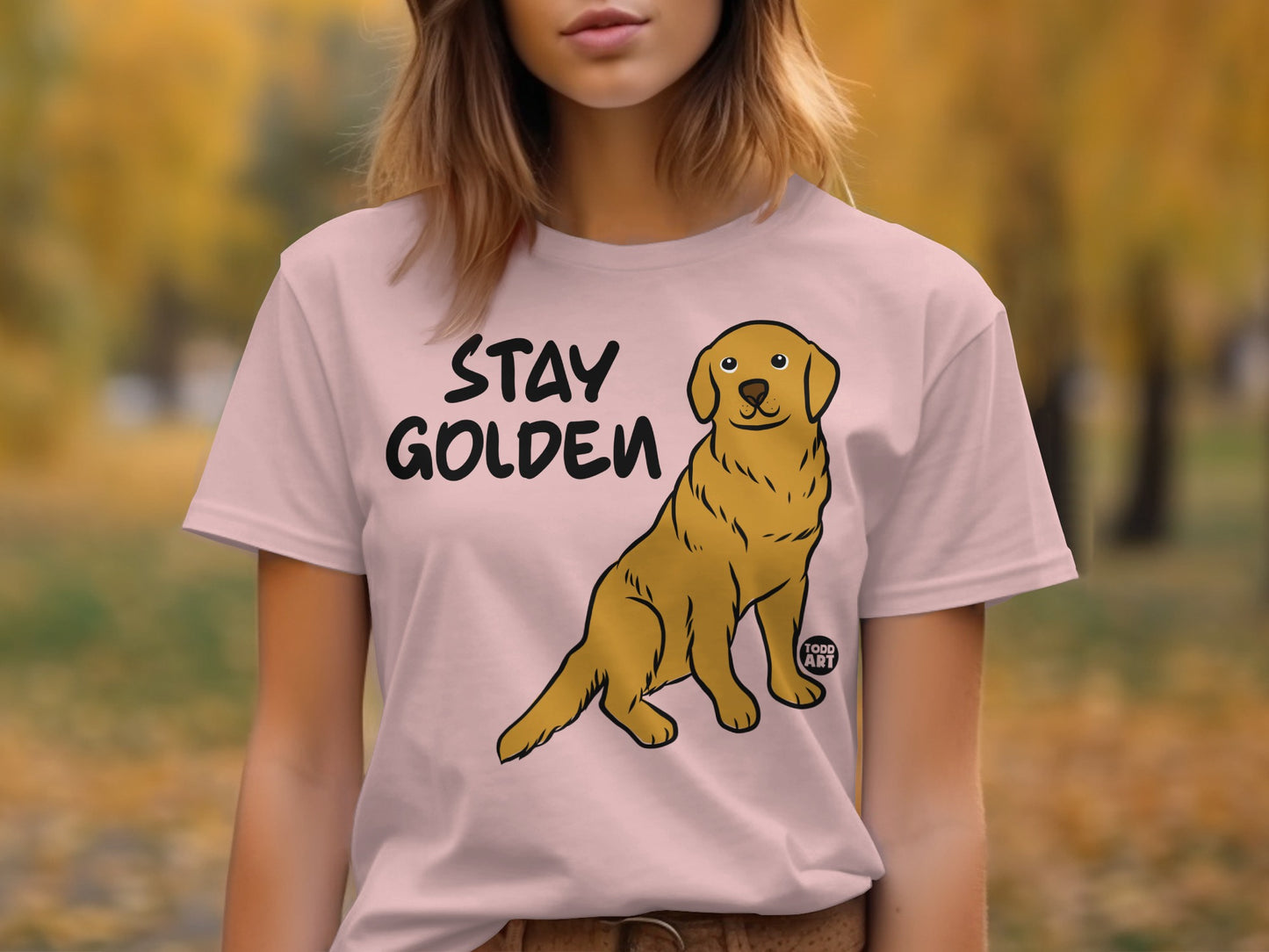 Stay Golden Dog Graphic Design T-shirt product