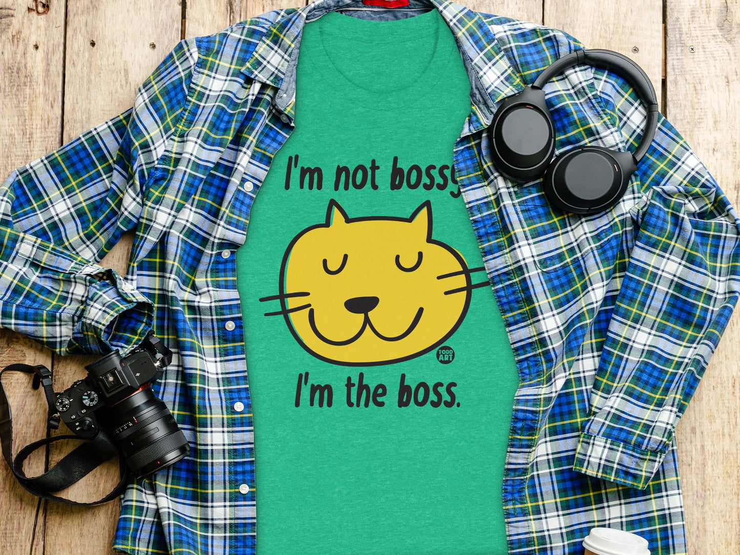 I'm Not Bossy I'm the Boss Funny Cat T-shirt product