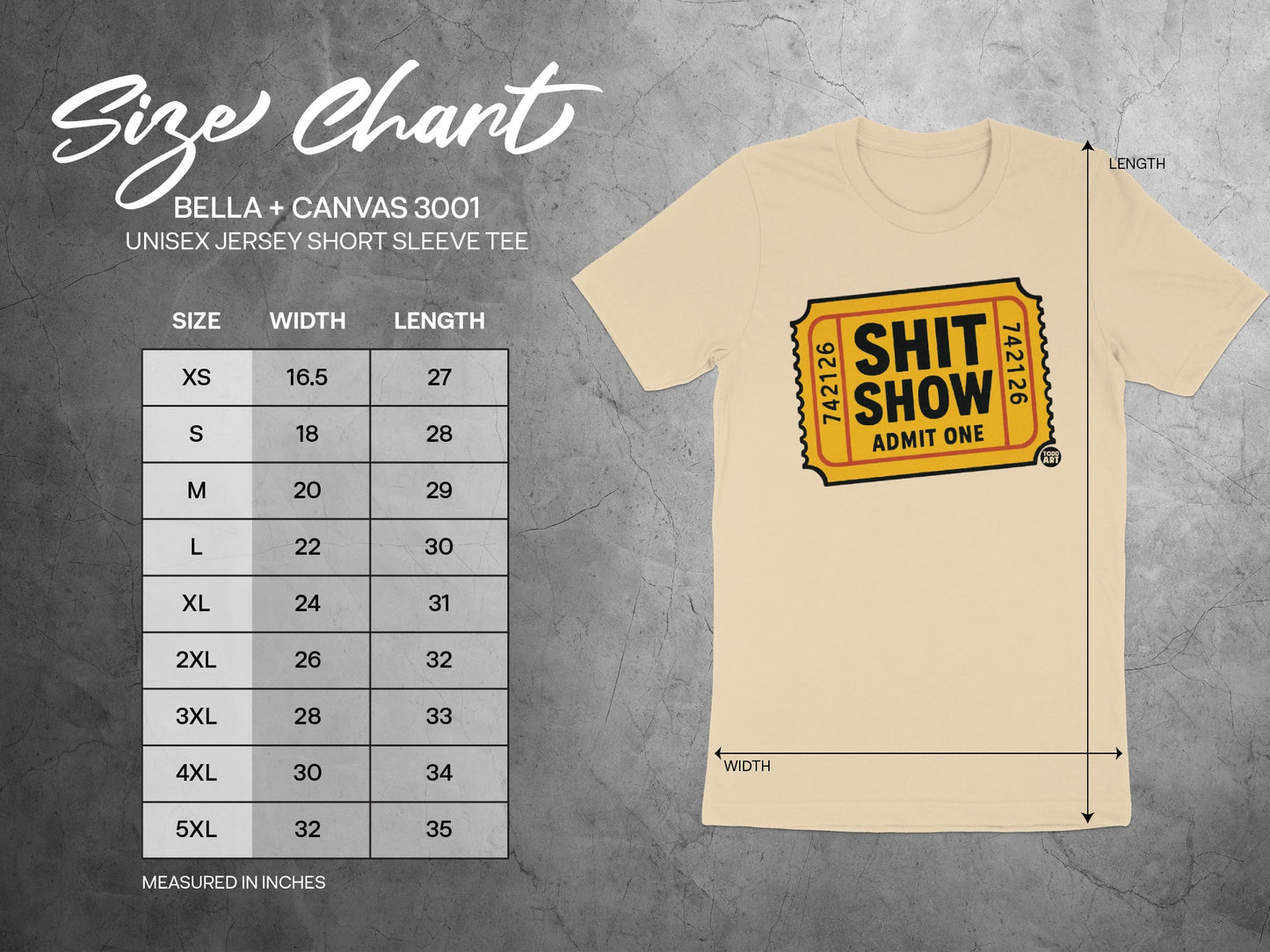 Funny Admit One Ticket Graphic Tee