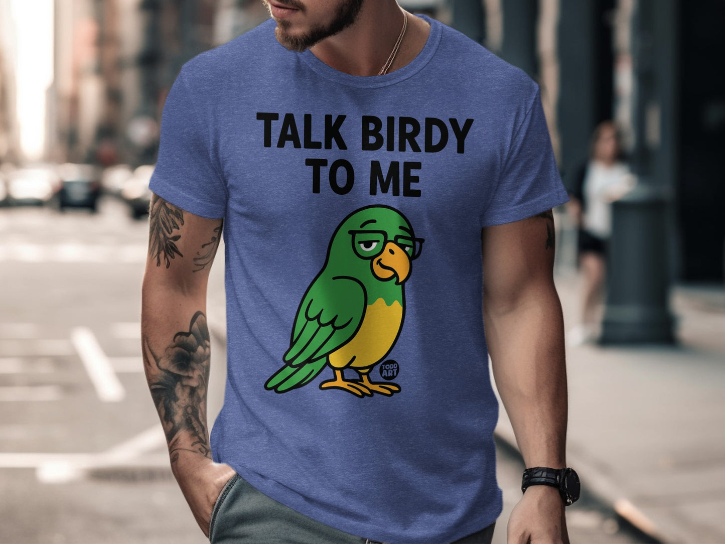 Talk Birdy To Me Graphic Printed T-Shirt product
