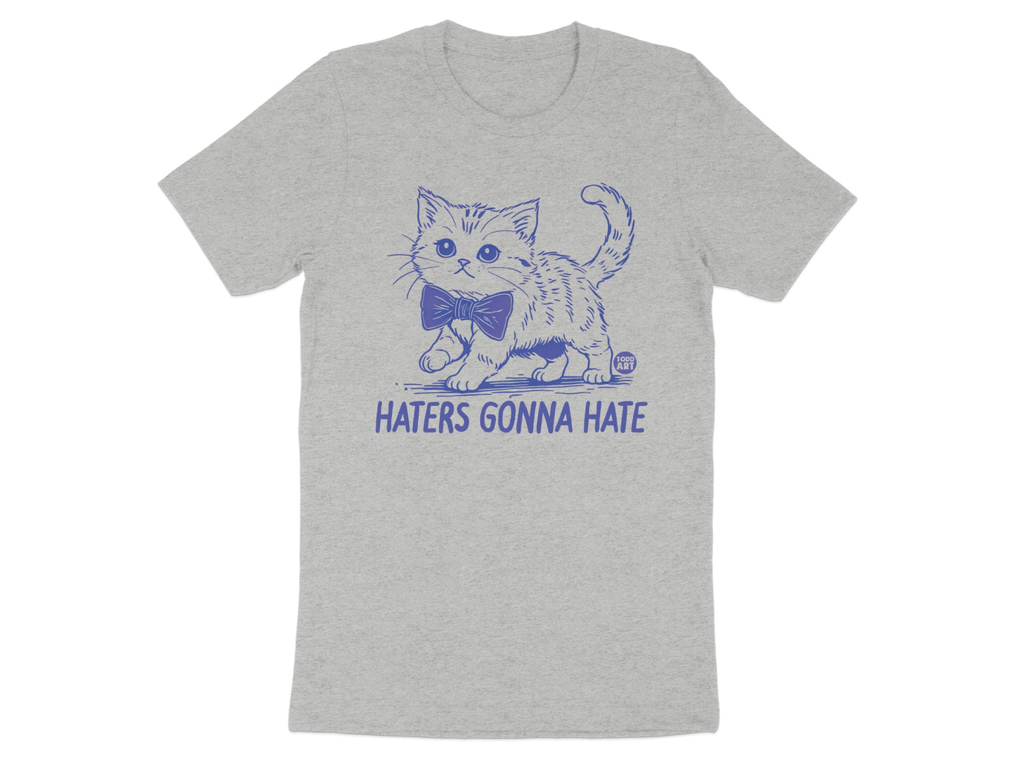 Haters Gonna Hate Cute Cat Graphic T-Shirt product type