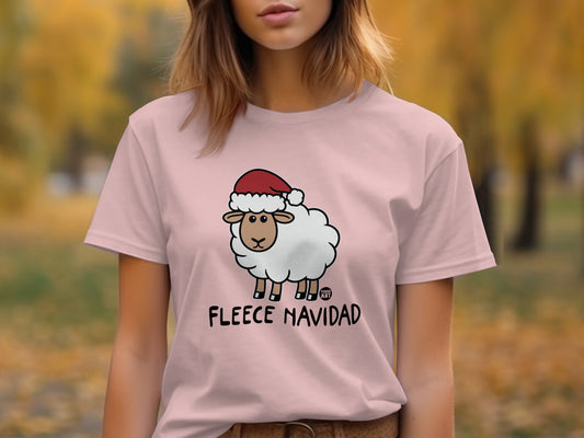 Fleece Navidad Christmas Sheep T-Shirt Product