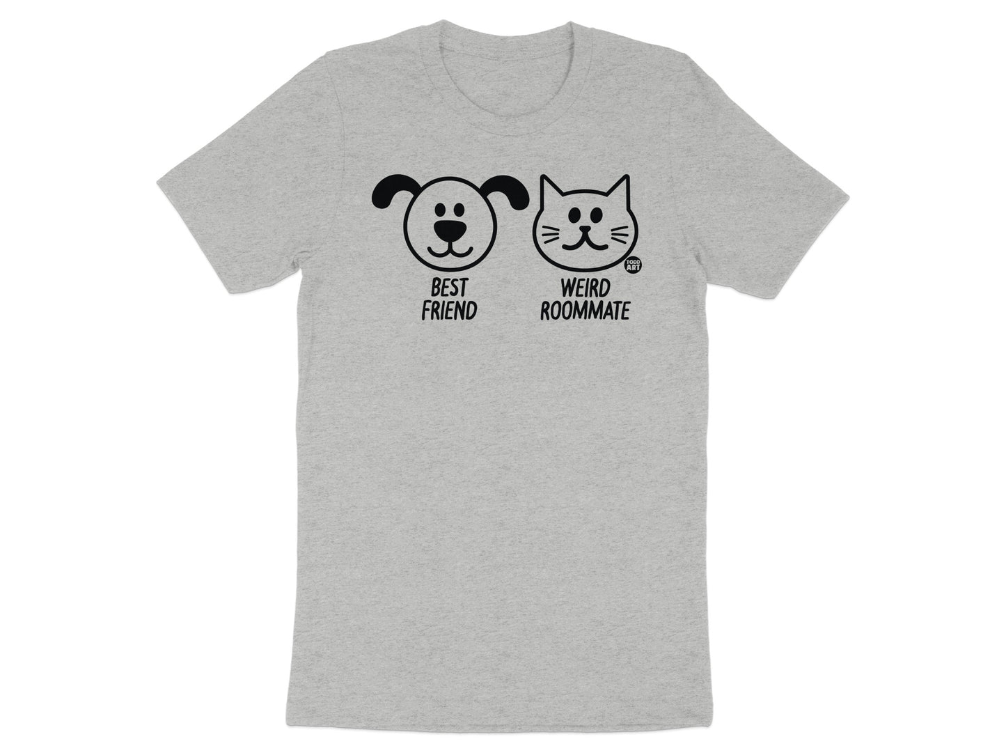 Funny Dog and Cat Best Friend Weird Roommate T-shirt product
