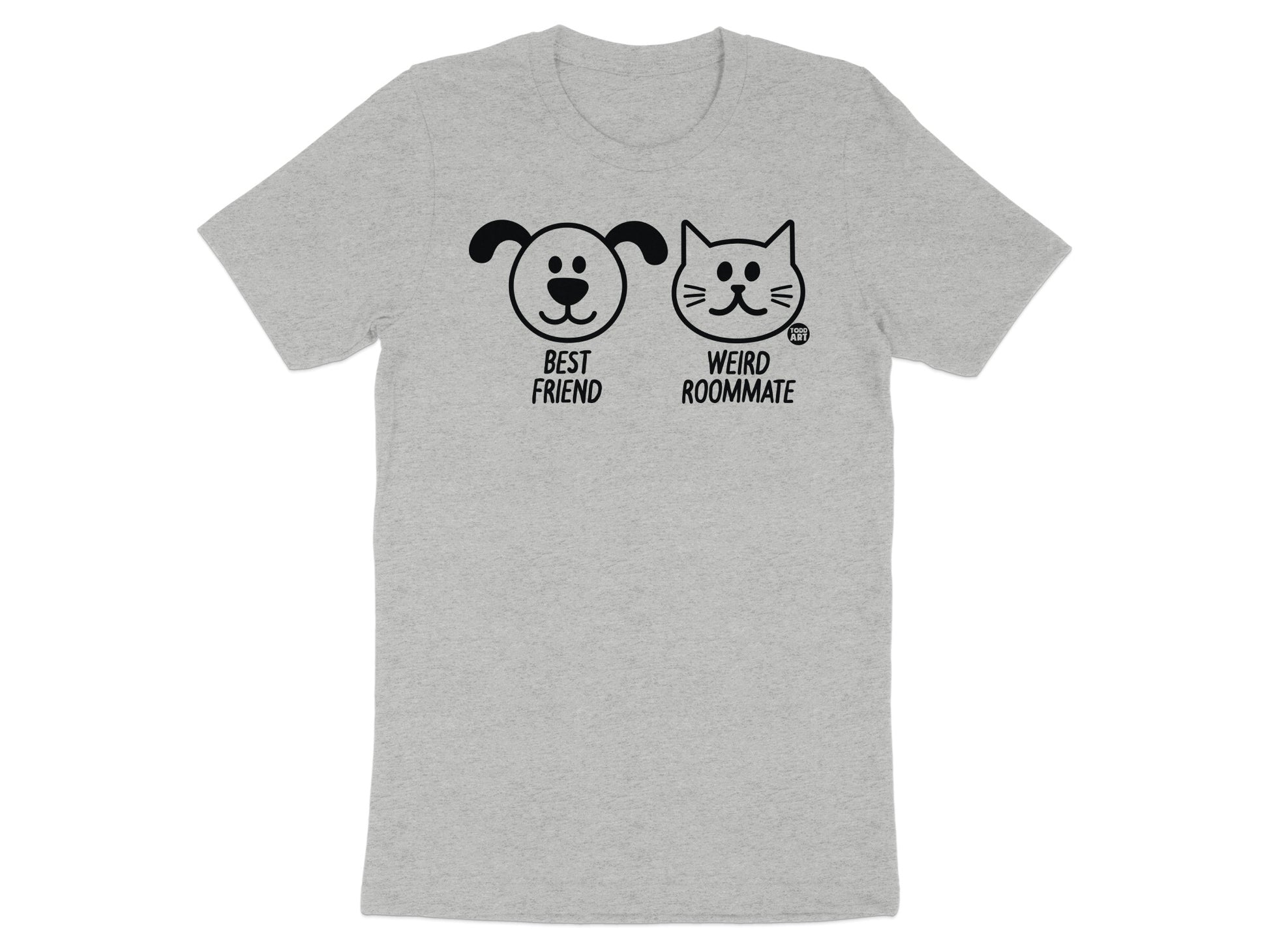 Funny Dog and Cat Best Friend Weird Roommate T-shirt product