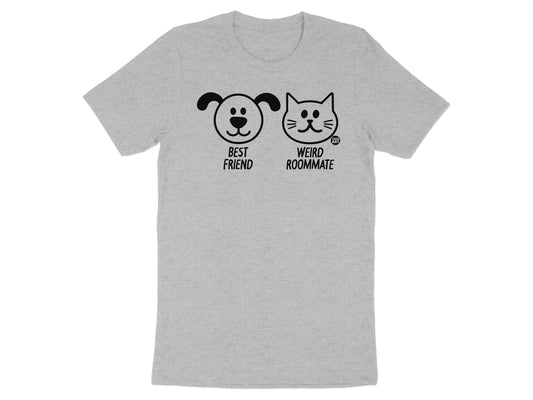 Funny Dog and Cat Best Friend Weird Roommate T-shirt product