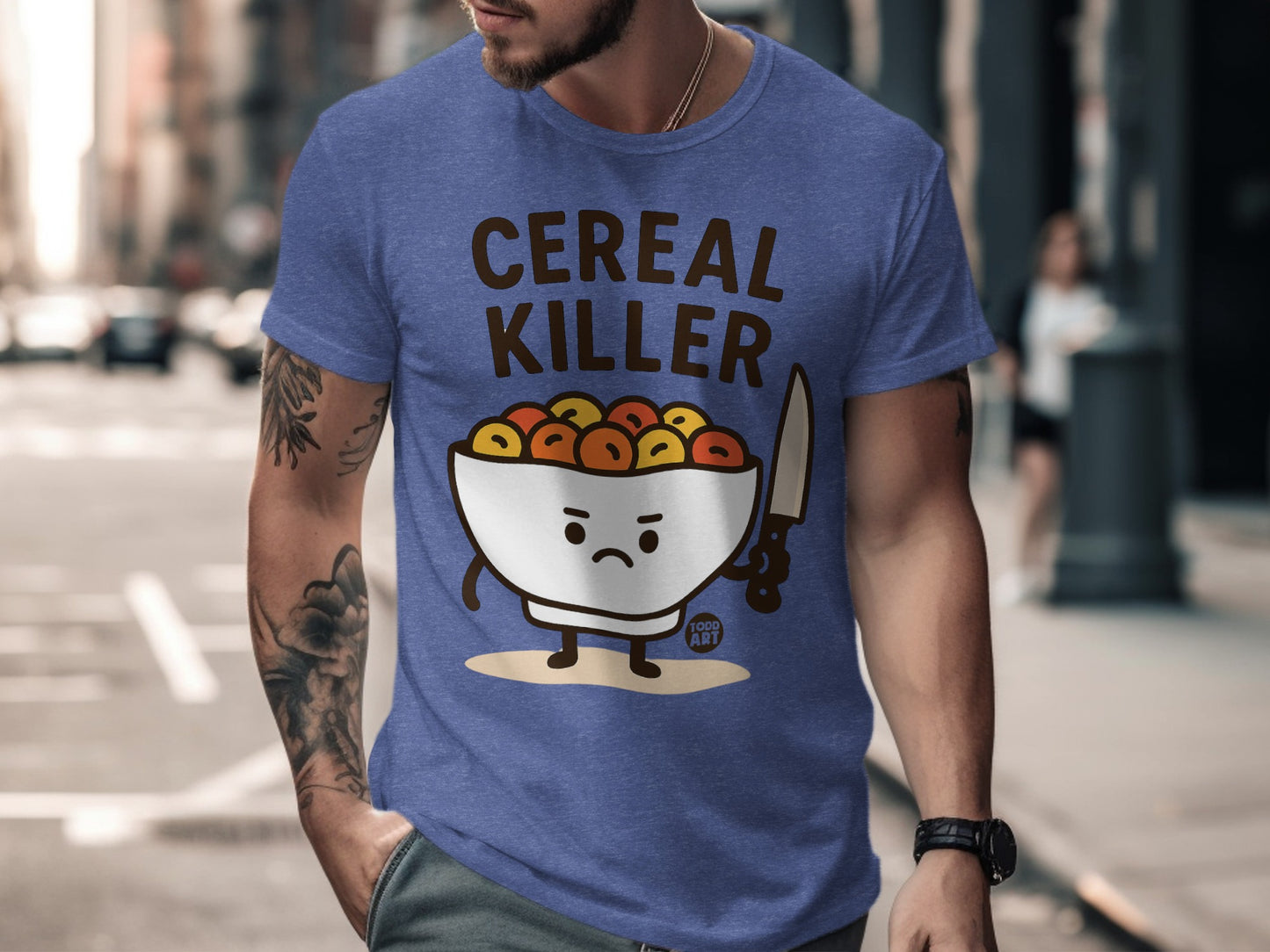 Funny Cereal Killer Graphic Humor T-shirt product