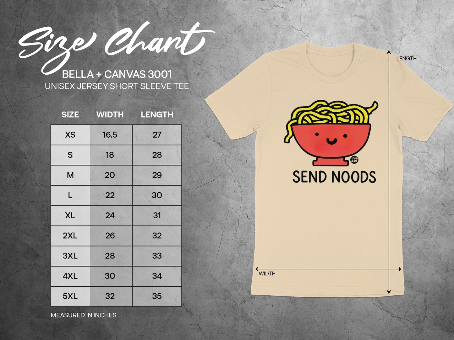 Send Noods Funny Graphic Unisex Jersey Tee
