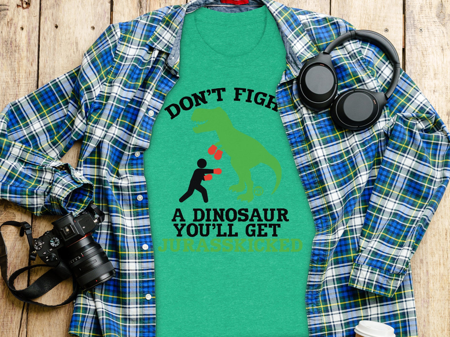 Don't Fight Dinosaur You'll Get Jurasskicked T-Shirt product