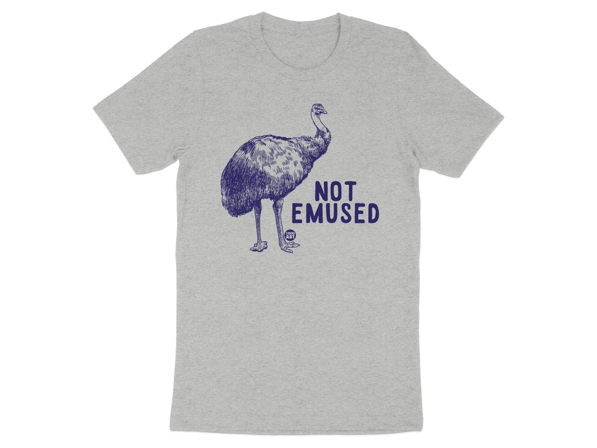 Not Emused Emu Graphic Humor Tee Shirt product