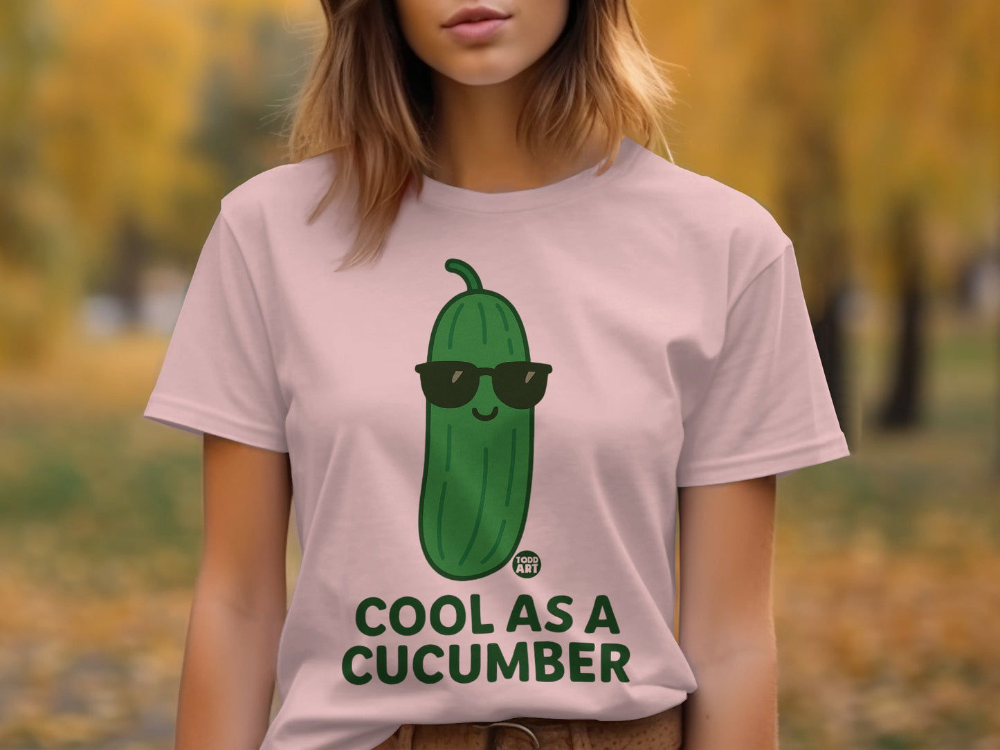 Cool As A Cucumber Fun Graphic T-Shirt