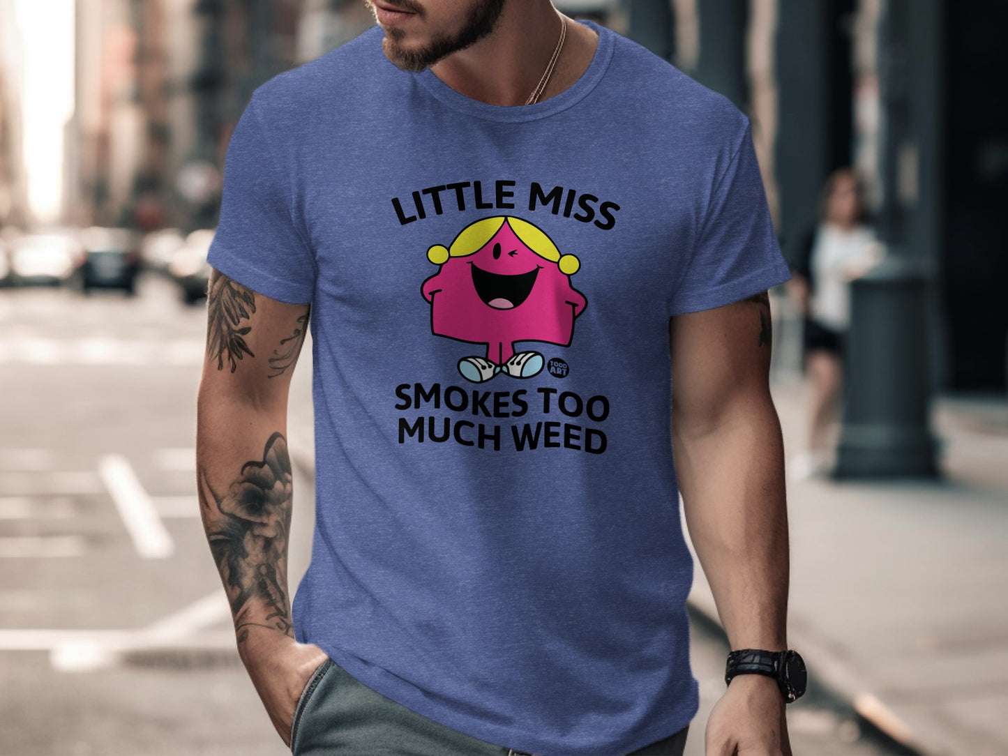 Little Miss Smokes Too Much Weed Graphic T-shirt