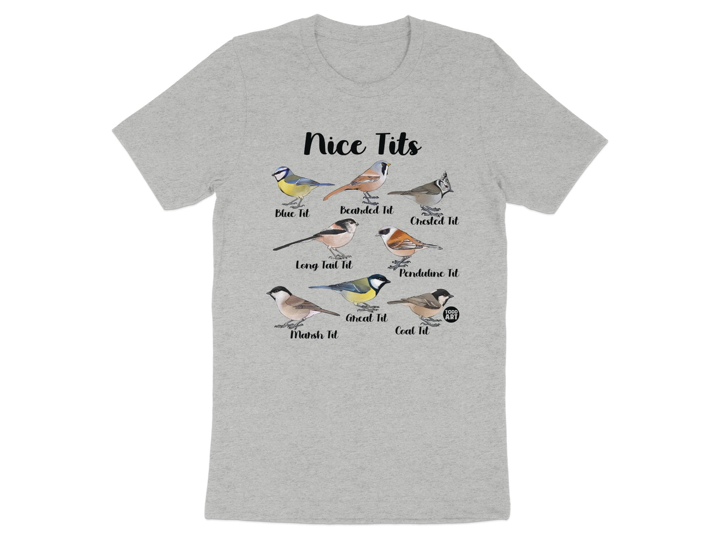 Nice Tits Graphic Tee Funny Bird Illustration product