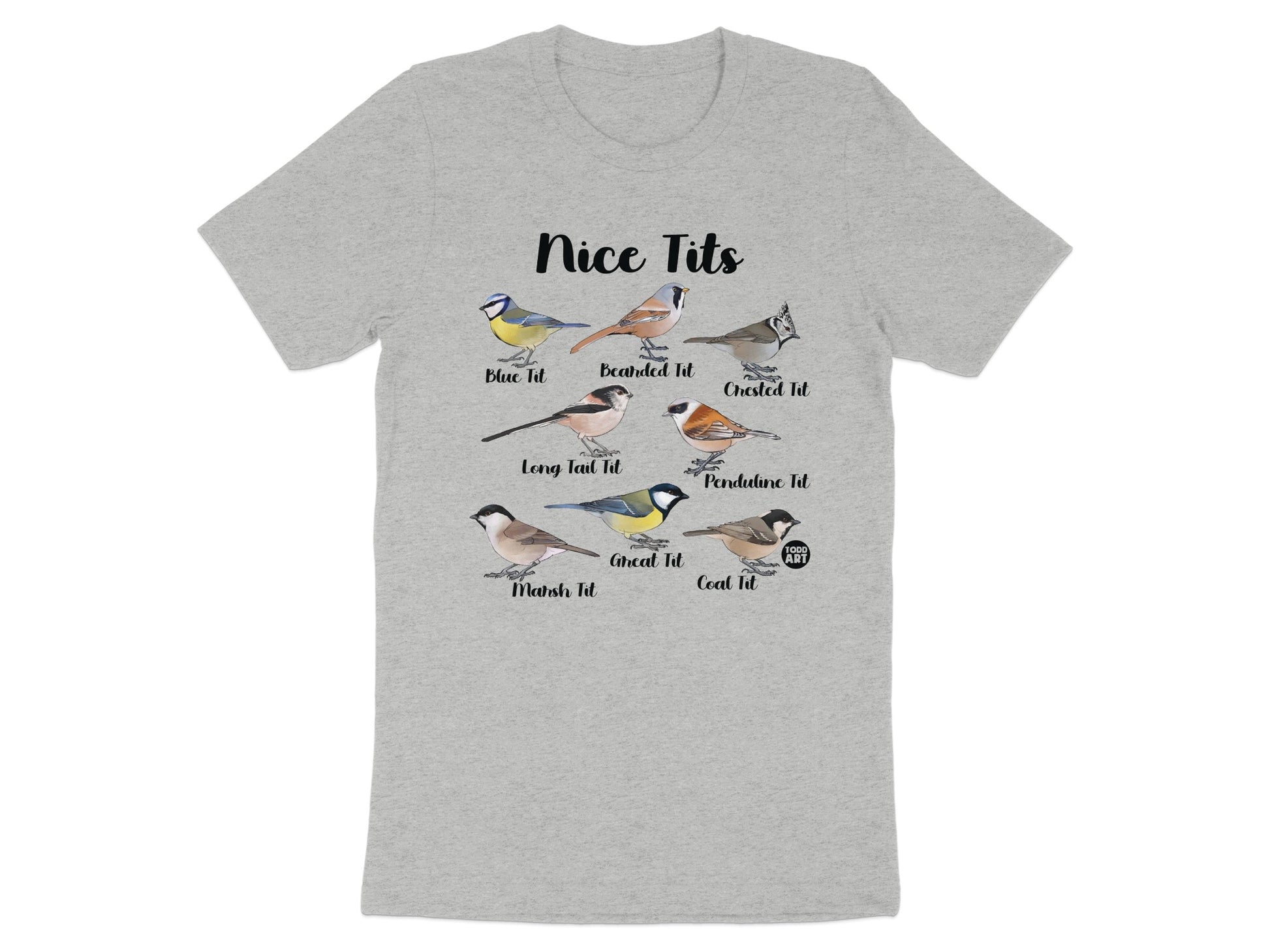 Nice Tits Graphic Tee Funny Bird Illustration product