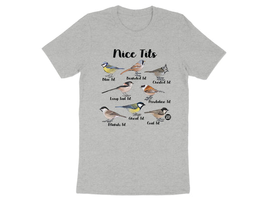 Nice Tits Graphic Tee Funny Bird Illustration product