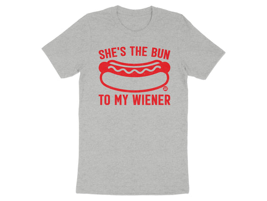She's The Bun To My Wiener T-shirt product type
