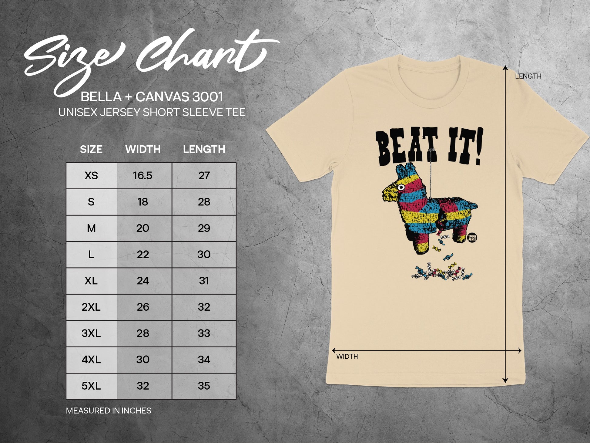 BEAT IT Design Print Unisex Jersey Tee product type