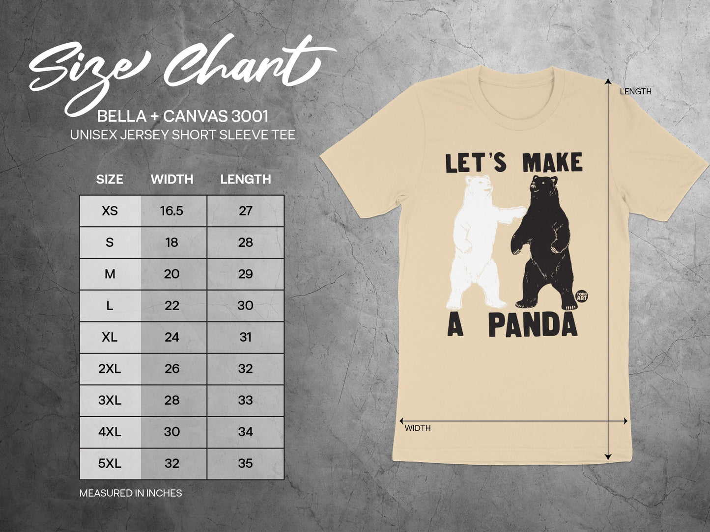 Let's Make a Panda Unisex Jersey Short Sleeve Tee product