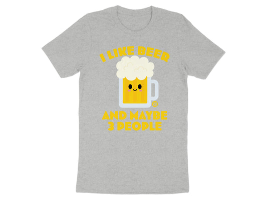 I Like Beer And Maybe 3 People Graphic T-shirt product