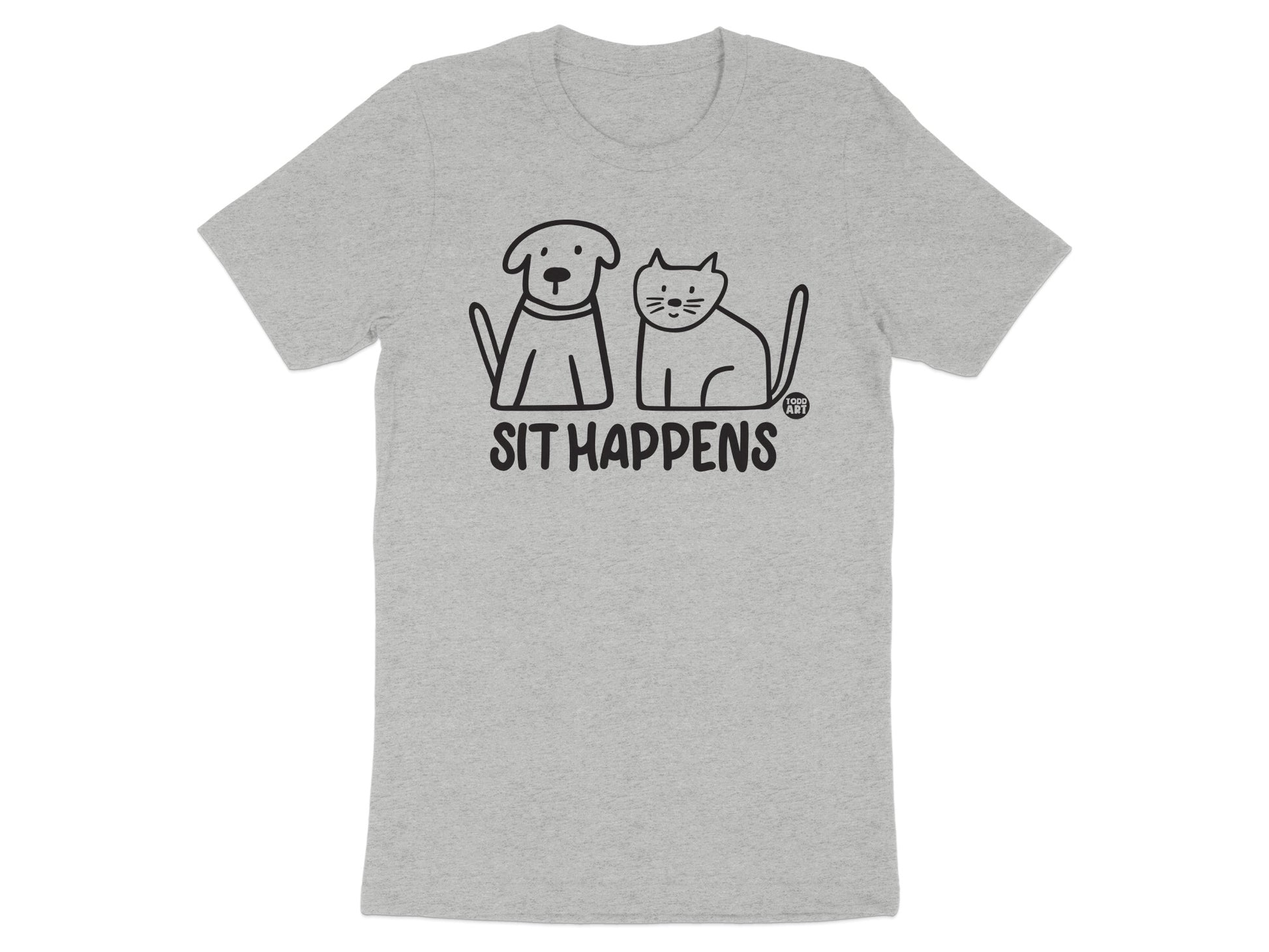 Sit Happens Dog and Cat Graphic T-Shirt product