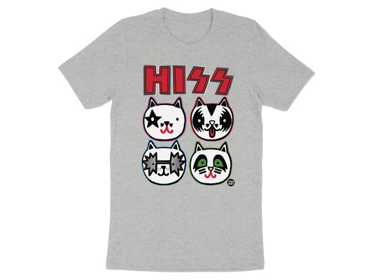 Colorful Graphic Tee with Cat Faces Design product