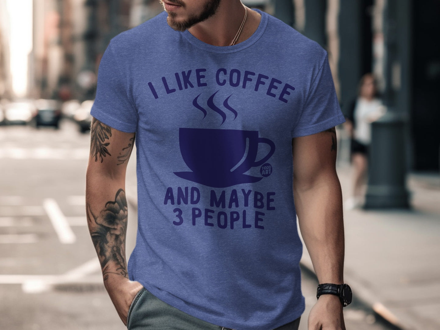 I Like Coffee and Maybe 3 People Casual Shirt product