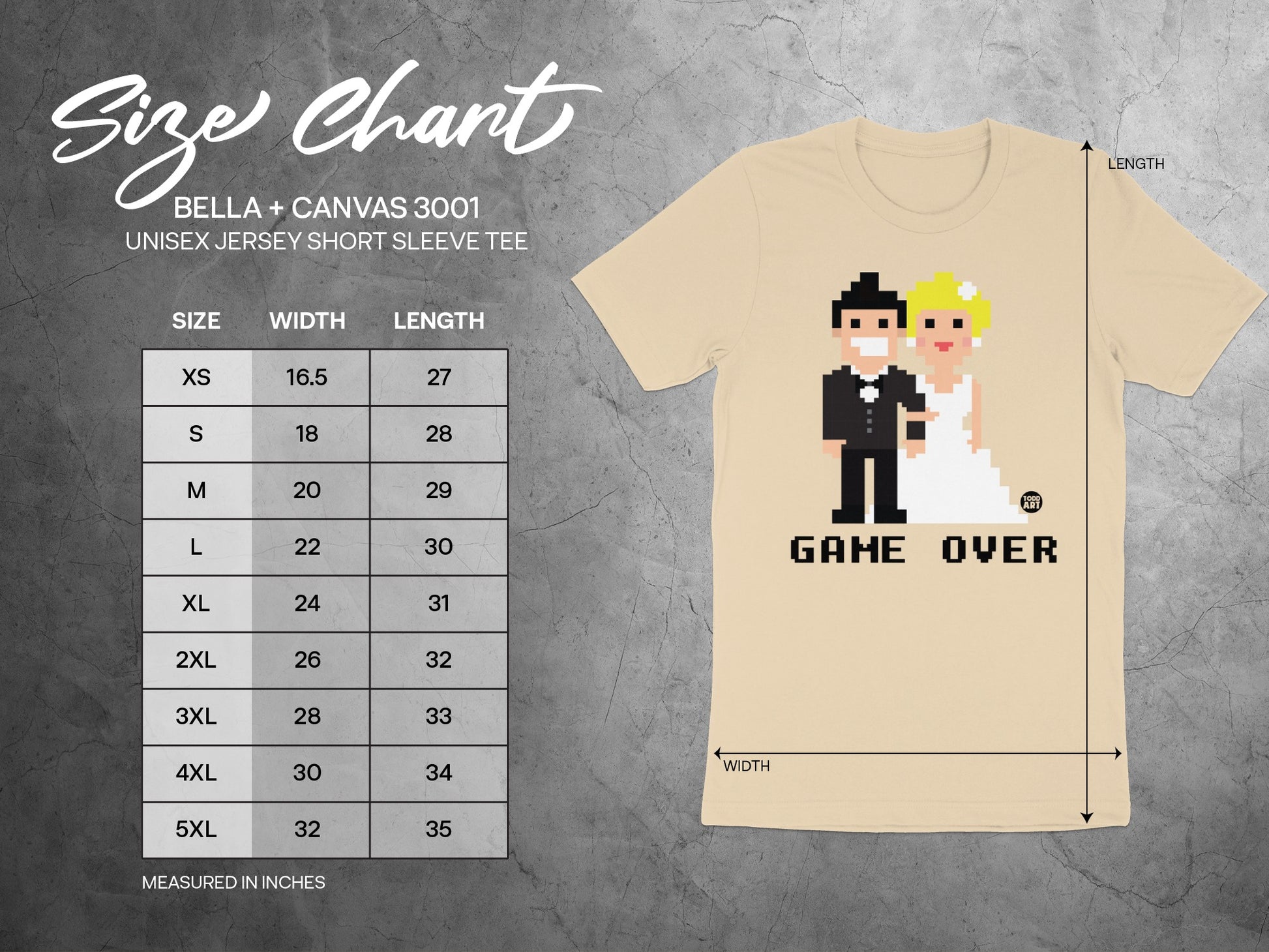 Game Over Bride and Groom Short Sleeve Tee product