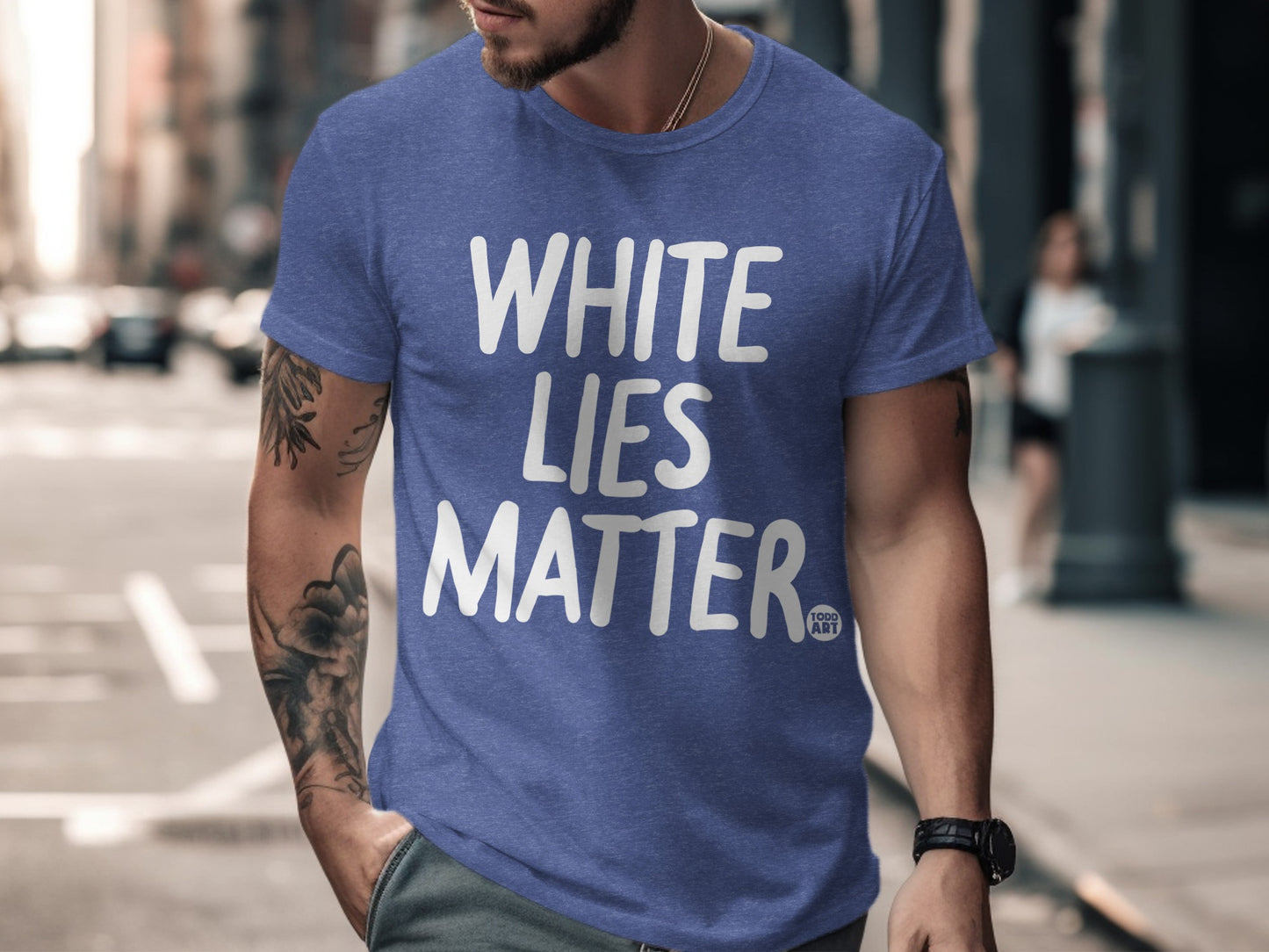 White Lies Matter Funny Statement T-Shirt product type