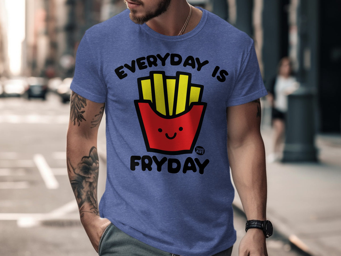 Everyday is Fryday Funny French Fry Graphic T-Shirt product