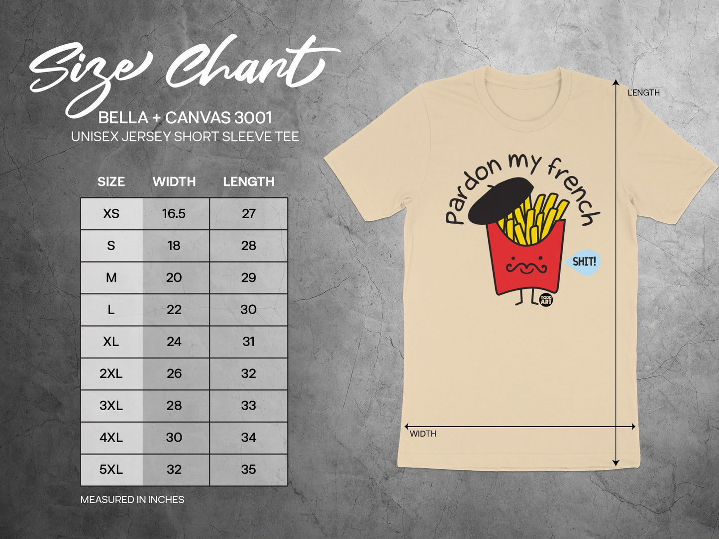 Pardon My French Cute Graphic Unisex Jersey Short Sleeve product