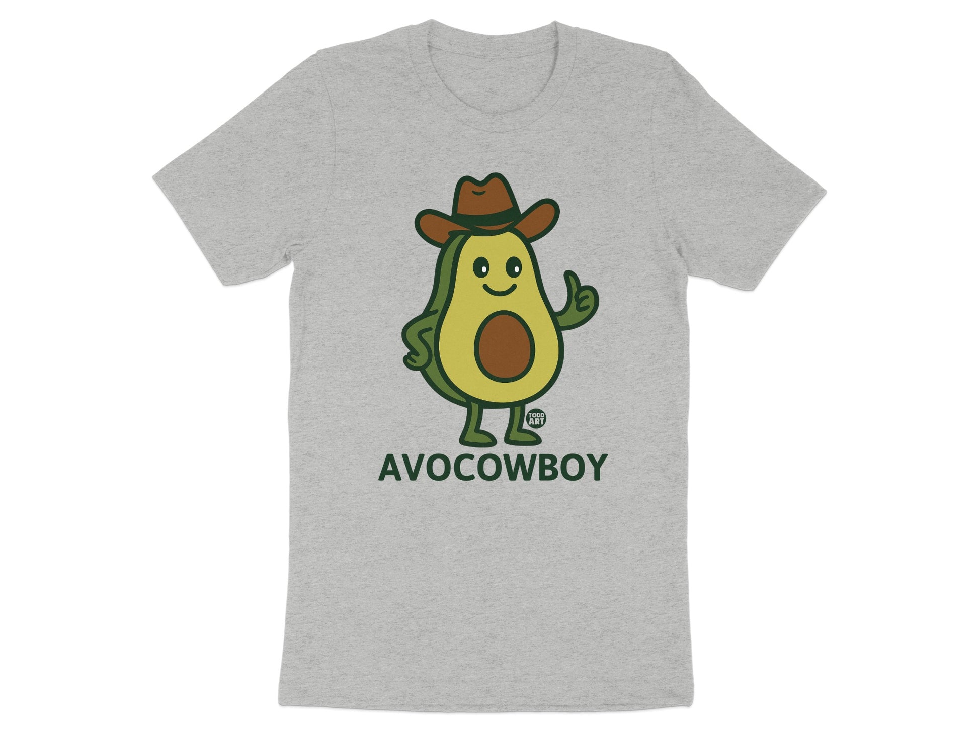 Avocowboy Fun Avocado Character T-Shirt