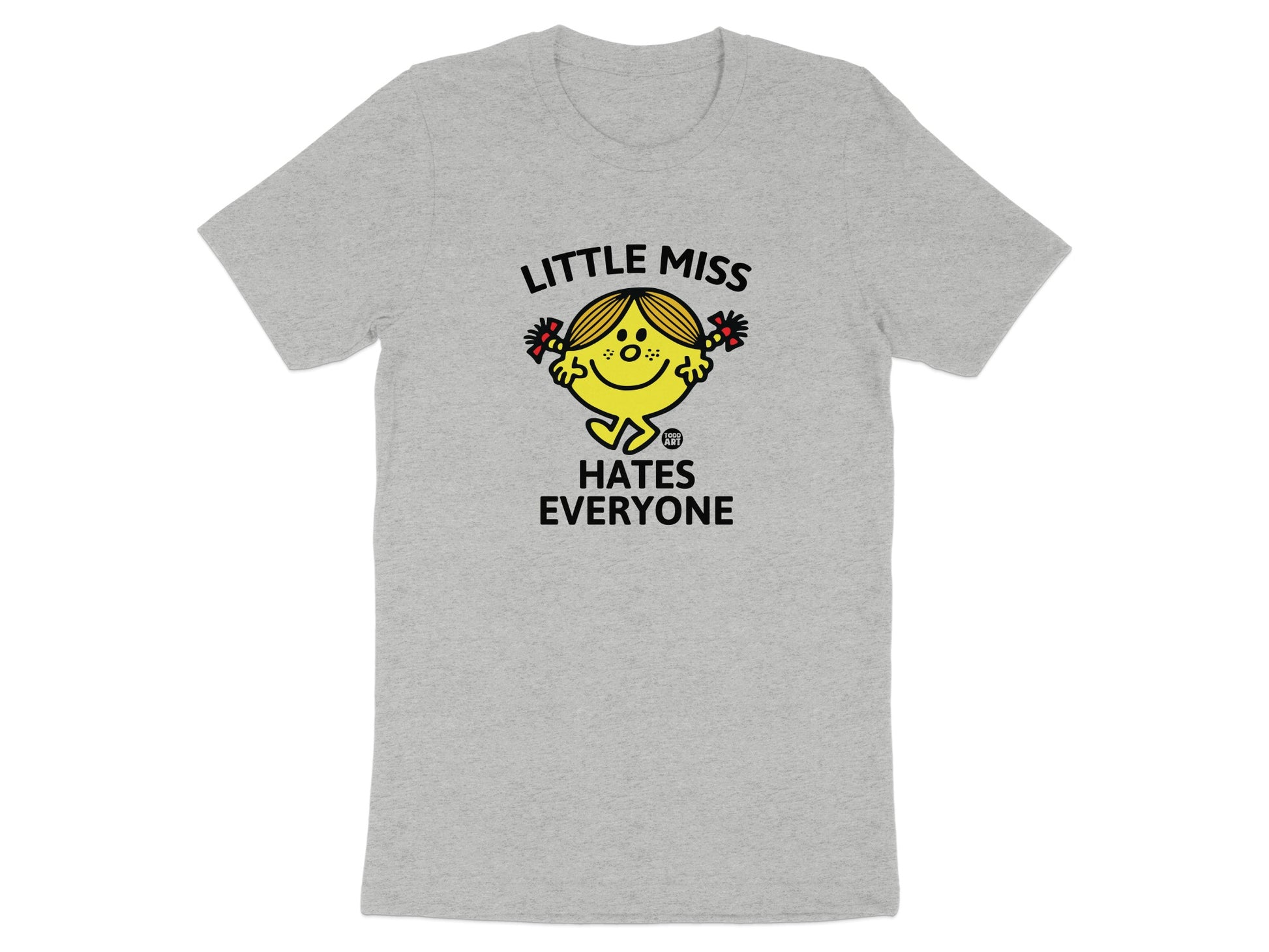 Little Miss Hates Everyone Funny Graphic Tee