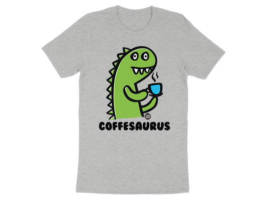 Coffeesaurus Dinosaur Holding Cup Graphic T-Shirt product