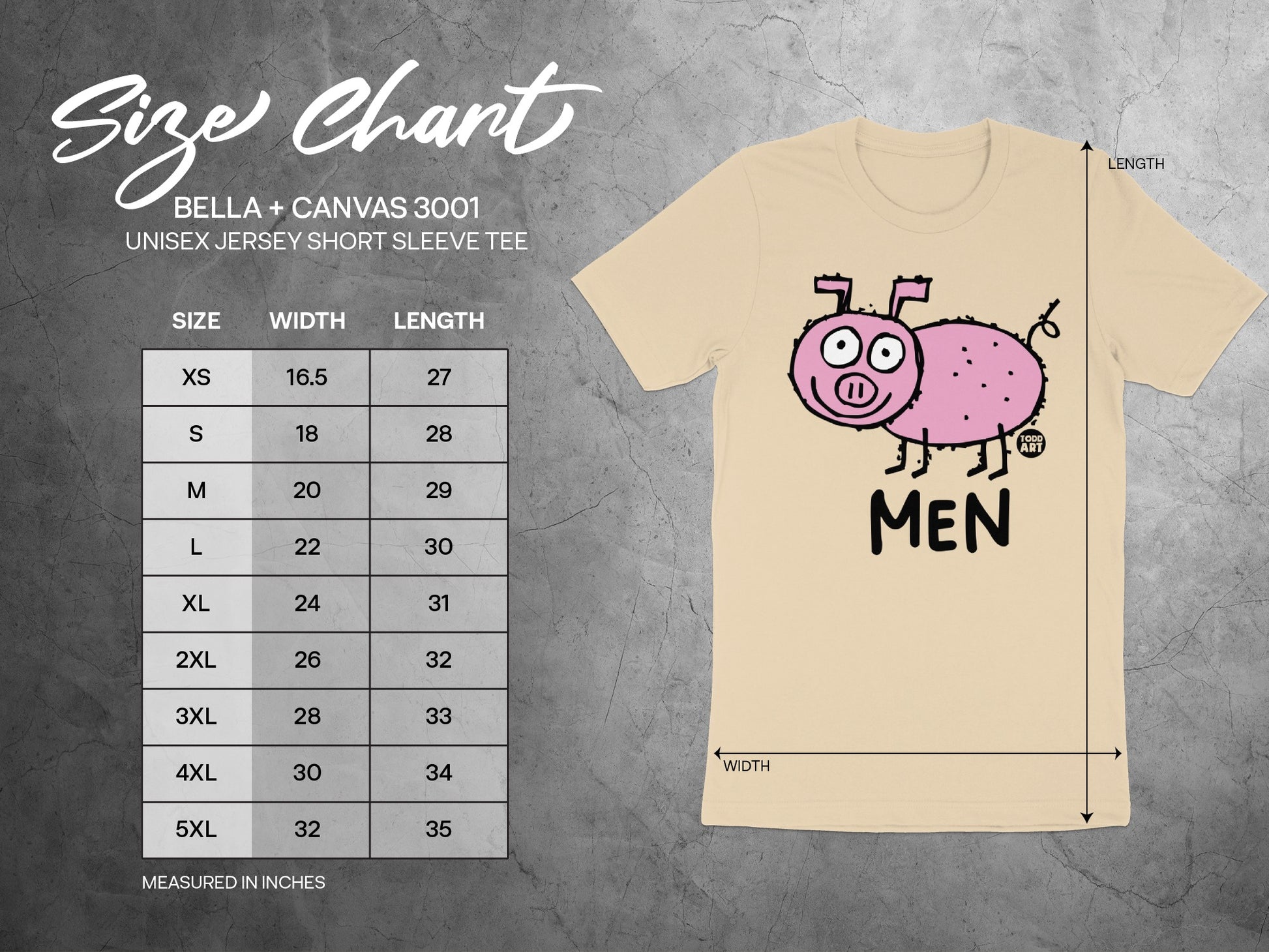 Fun Cartoon Pig Design Tee Shirt for Men