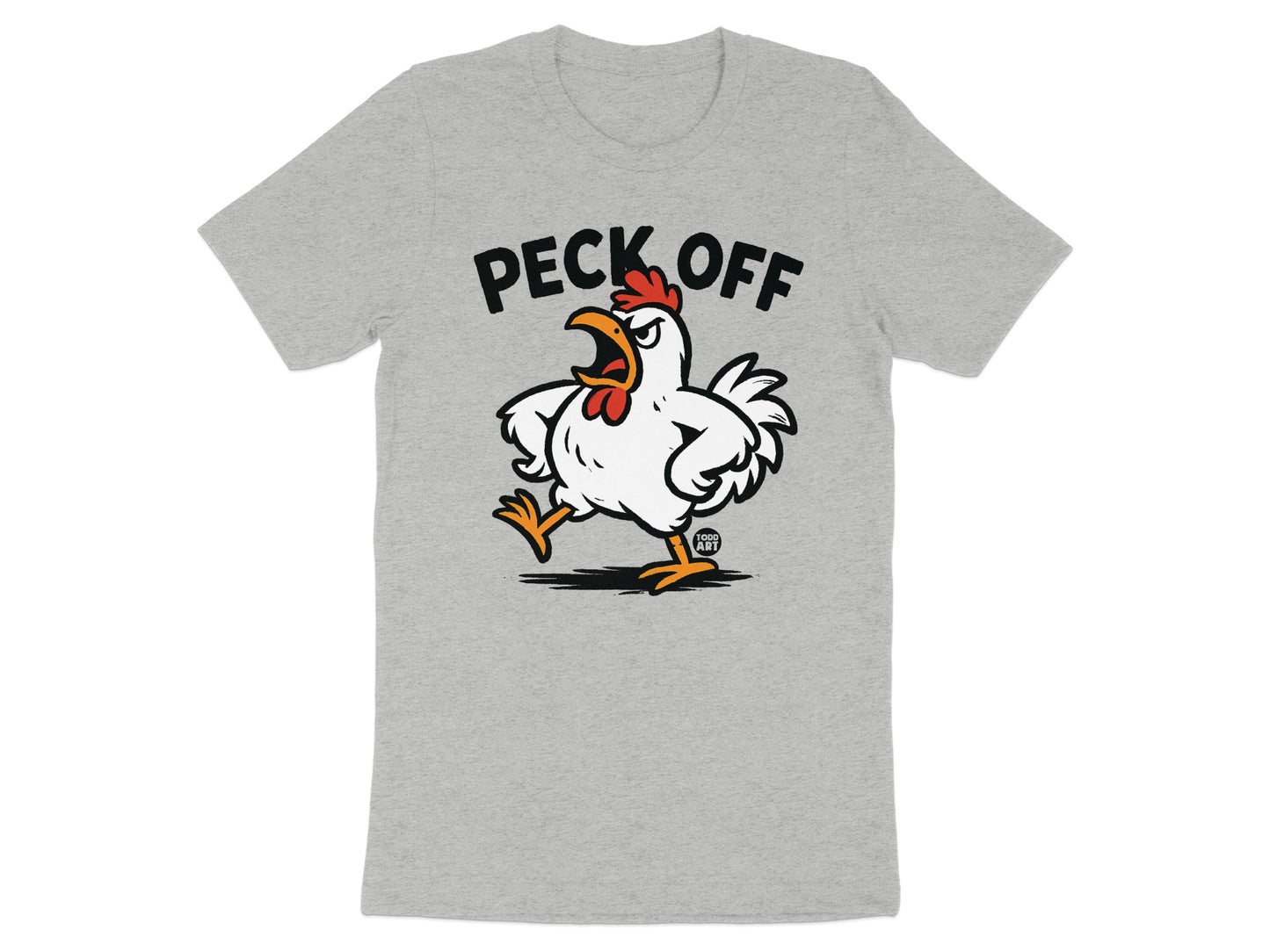 Fun Peck Off Chicken Graphic T-Shirt product