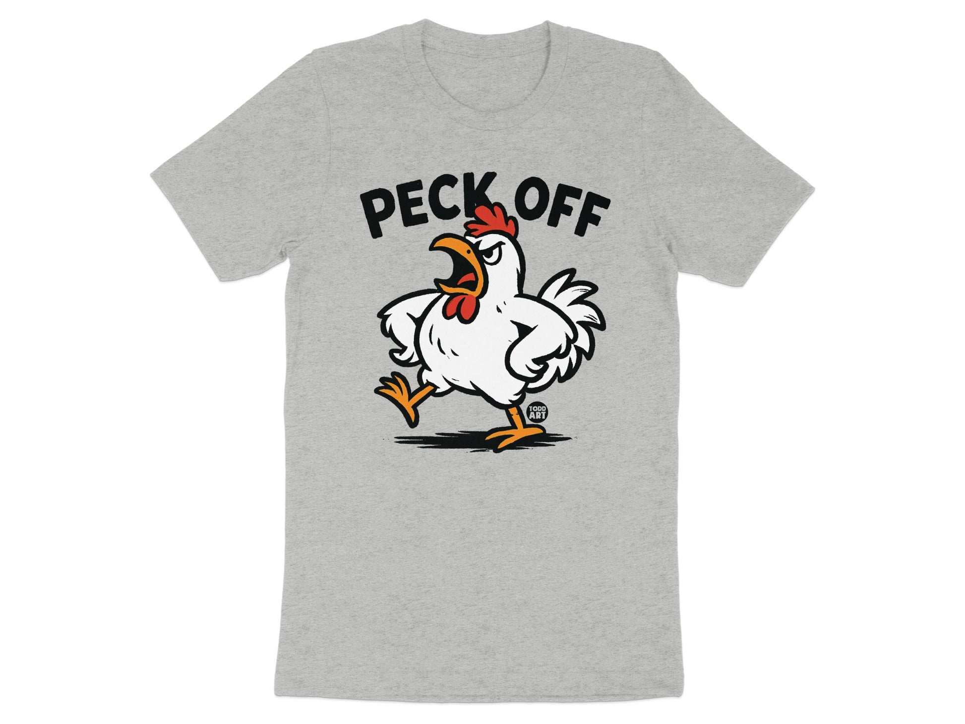 Fun Peck Off Chicken Graphic T-Shirt product