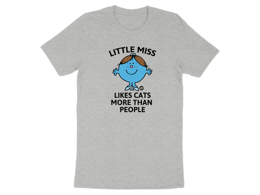 Little Miss Likes Cats More Than People T-shirt