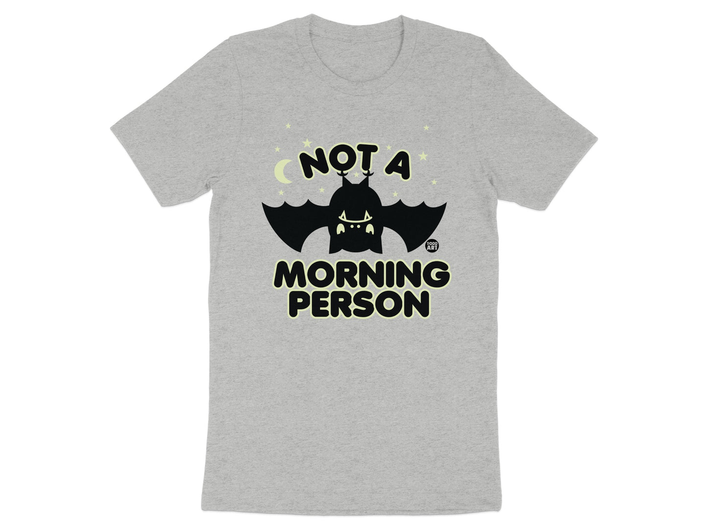 Not A Morning Person Funny Graphic T-shirt product type