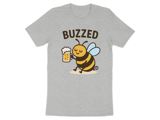 Buzzed Cute Bee with Beer Graphic Tee-Shirt product type