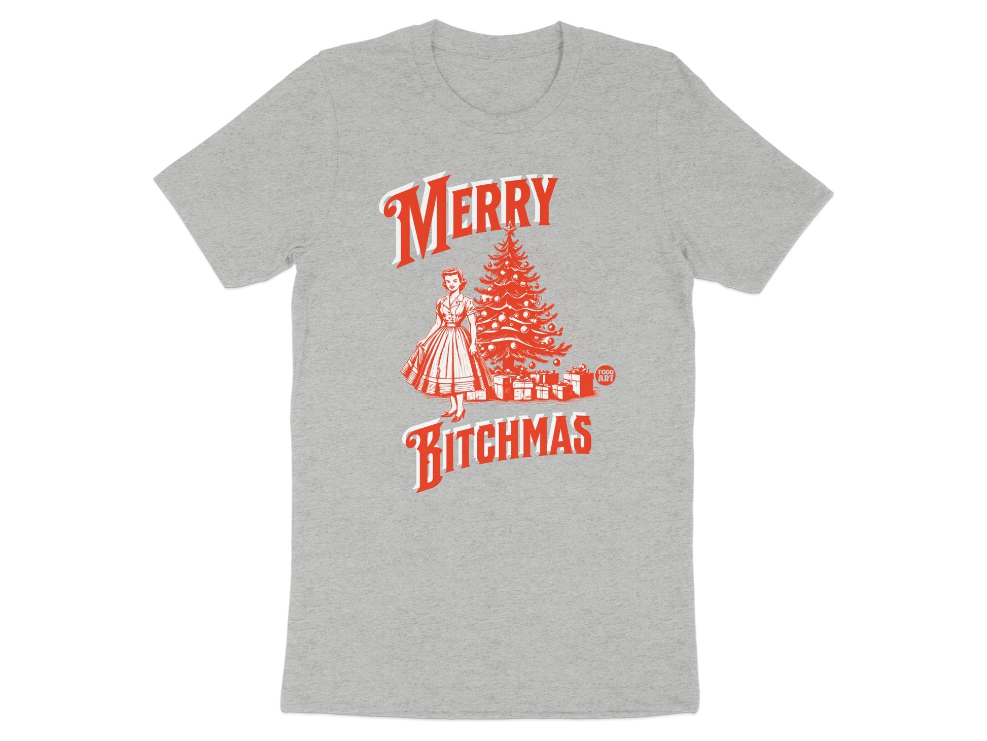 Merry Bitchmas Graphic Tee Fun Christmas Shirt product type