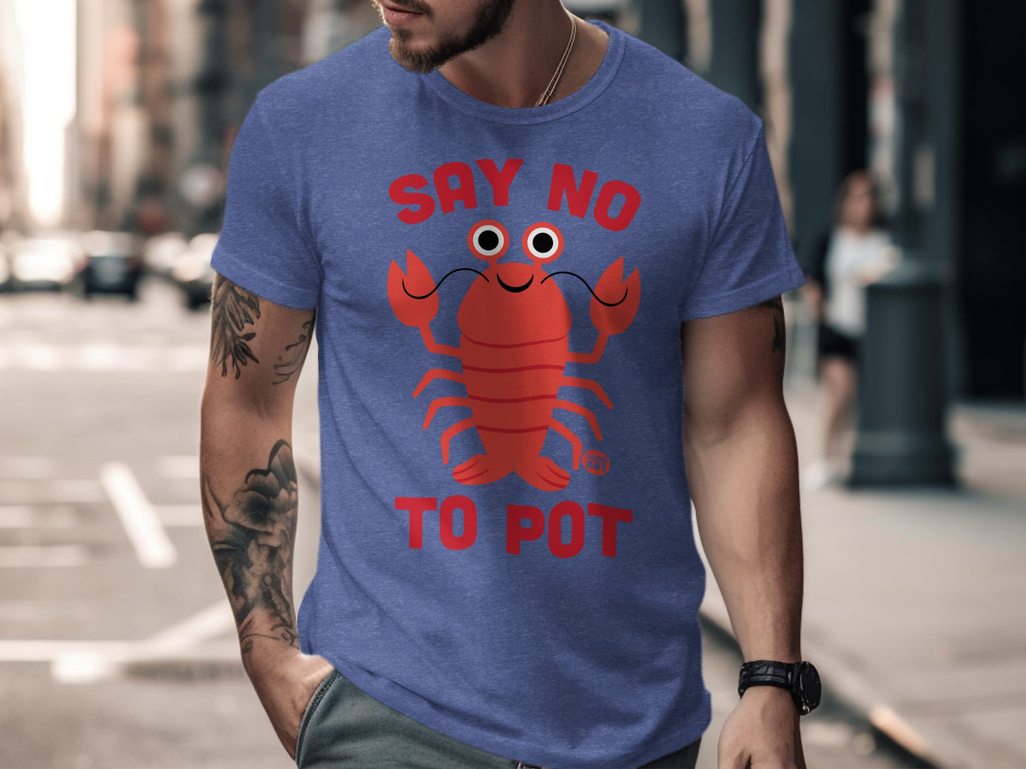 Say No To Pot Lobster Graphic Tee Shirt product type