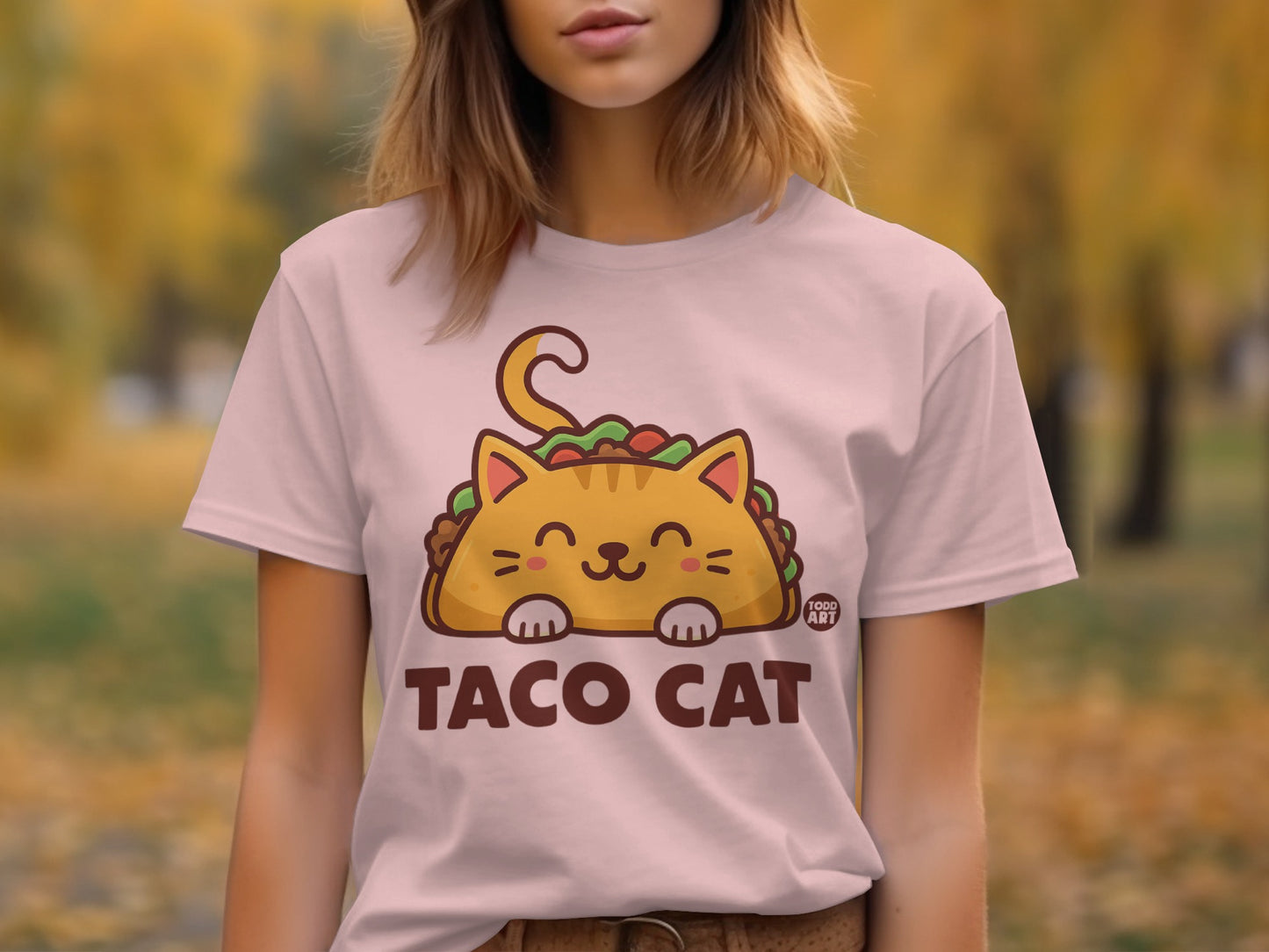 Cute Taco Cat Graphic Tee for Cat Lovers