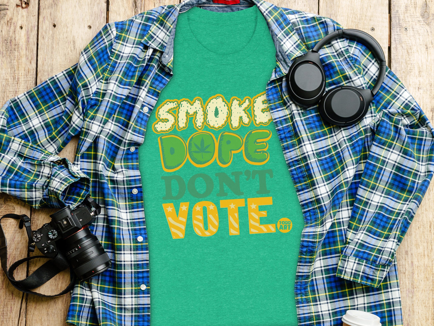 Smoke Dope Don't Vote Graphic T-shirt product