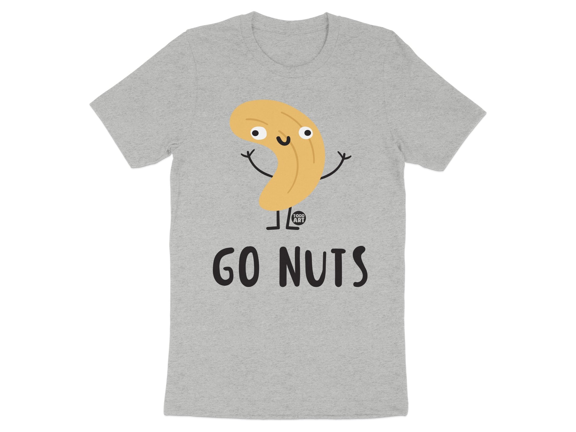 Funny Go Nuts Character Design T-Shirt