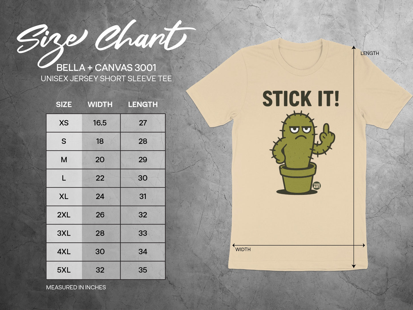 Stick It Funny Cactus Graphic Unisex T-Shirt product